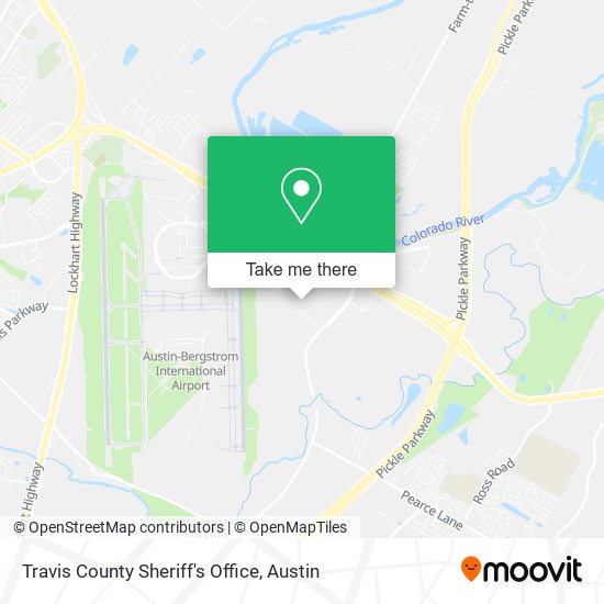 Travis County Sheriff's Office map