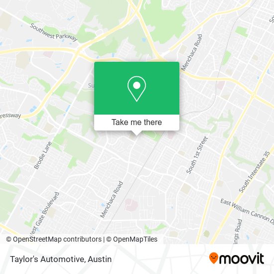 Mapa de Taylor's Automotive