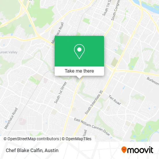 Chef Blake Calfin map