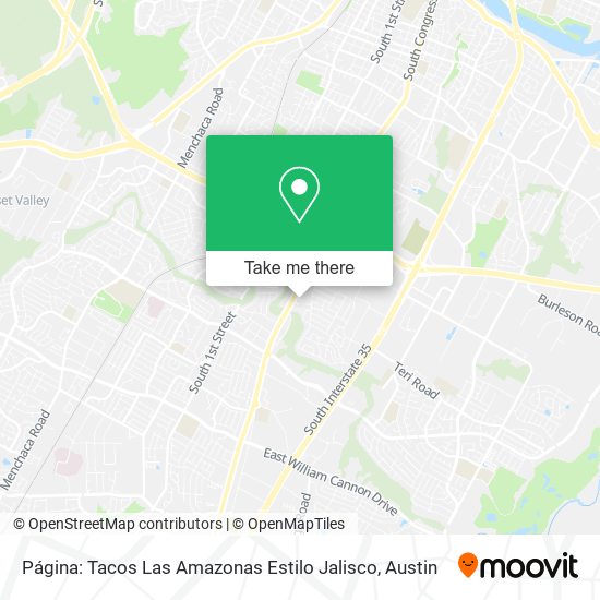 Mapa de Página: Tacos Las Amazonas Estilo Jalisco