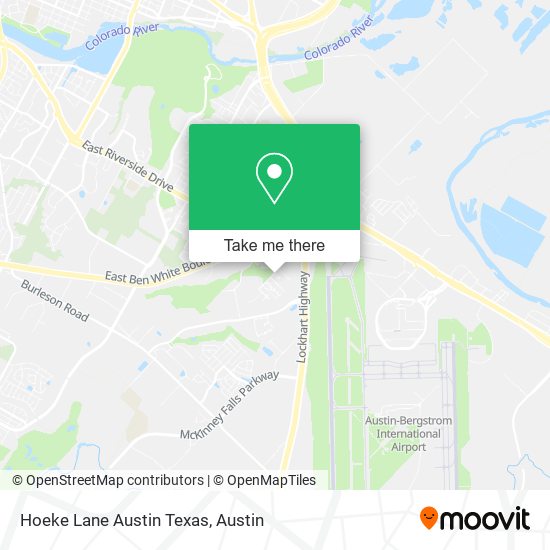 Mapa de Hoeke Lane Austin Texas