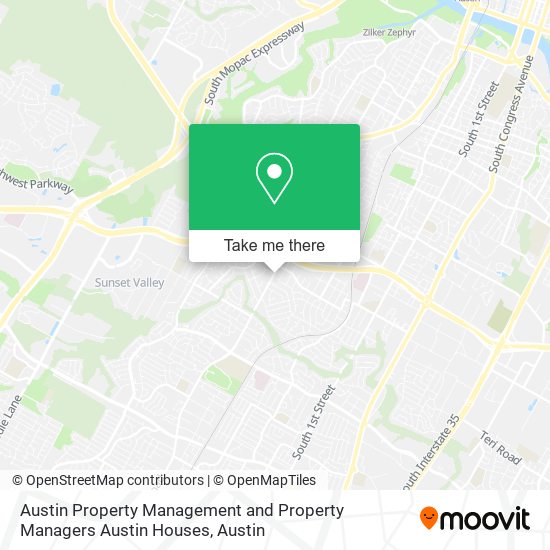 Mapa de Austin Property Management and Property Managers Austin Houses
