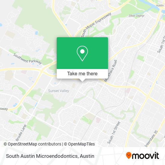 Mapa de South Austin Microendodontics