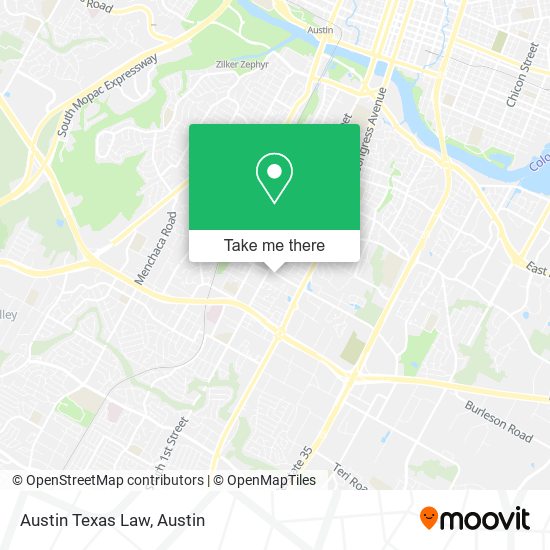 Mapa de Austin Texas Law