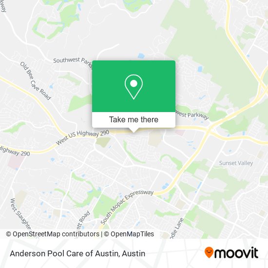 Mapa de Anderson Pool Care of Austin
