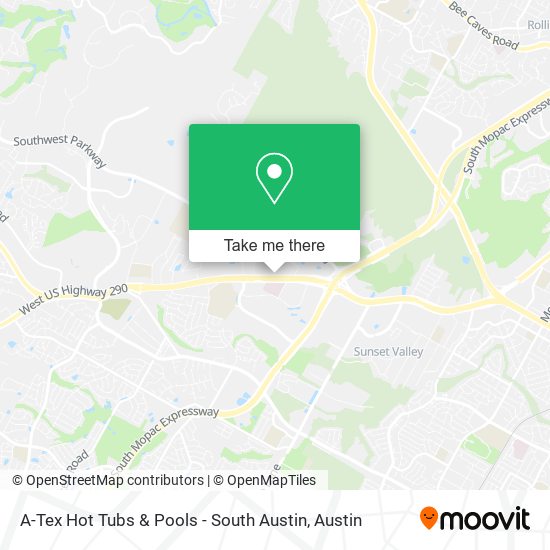 A-Tex Hot Tubs & Pools - South Austin map