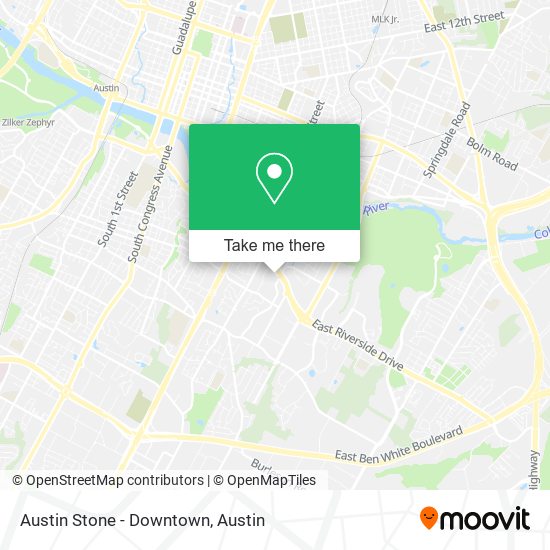 Mapa de Austin Stone - Downtown