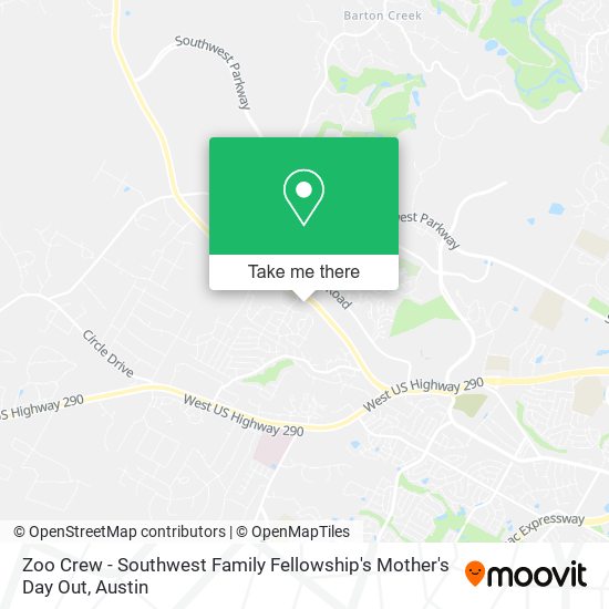 Zoo Crew - Southwest Family Fellowship's Mother's Day Out map