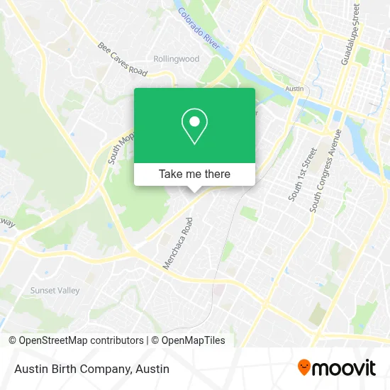 Austin Birth Company map