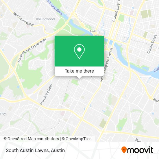 South Austin Lawns map