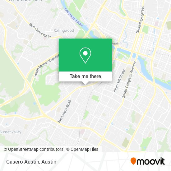 Casero Austin map