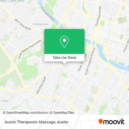 Austin Therapeutic Massage map