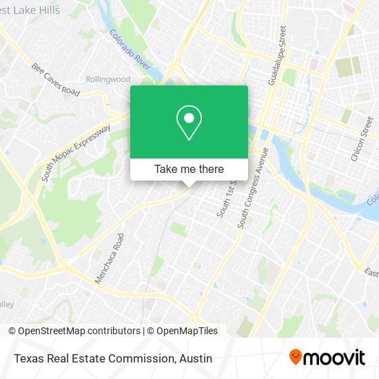 Mapa de Texas Real Estate Commission