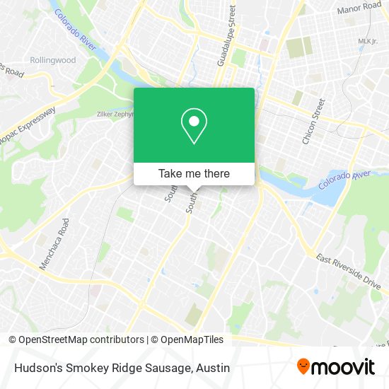 Hudson's Smokey Ridge Sausage map