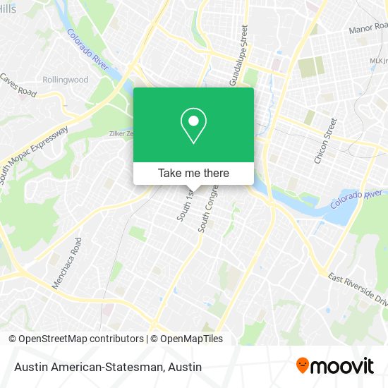 Austin American-Statesman map