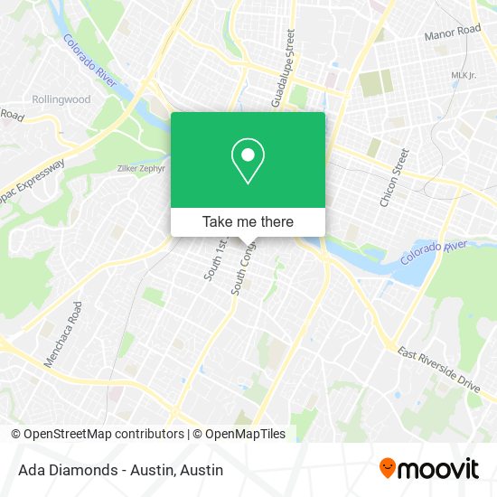 Ada Diamonds - Austin map