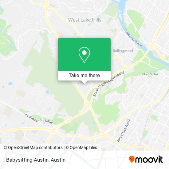Babysitting Austin map