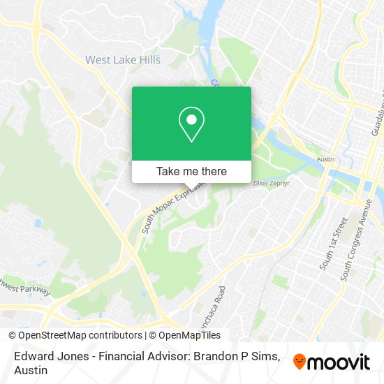 Mapa de Edward Jones - Financial Advisor: Brandon P Sims