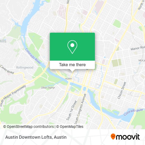 Austin Downtown Lofts map