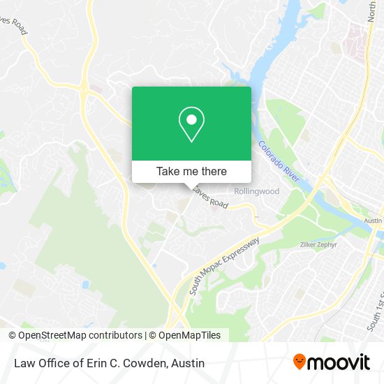 Law Office of Erin C. Cowden map