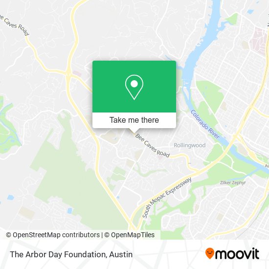 Mapa de The Arbor Day Foundation