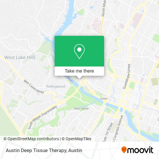 Austin Deep Tissue Therapy map