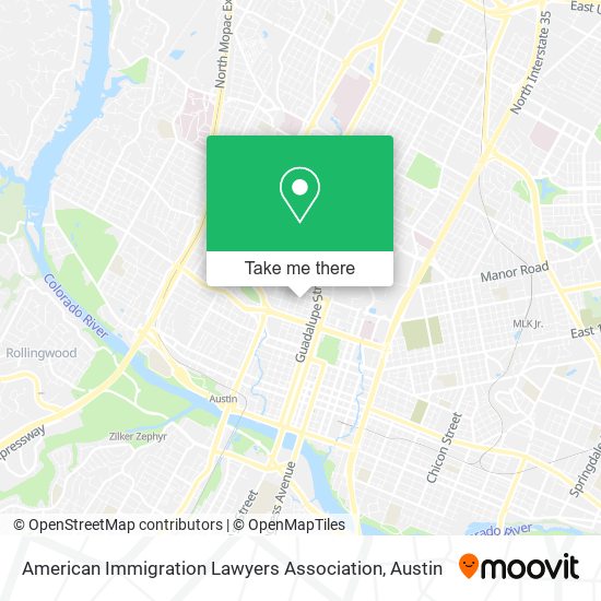 American Immigration Lawyers Association map