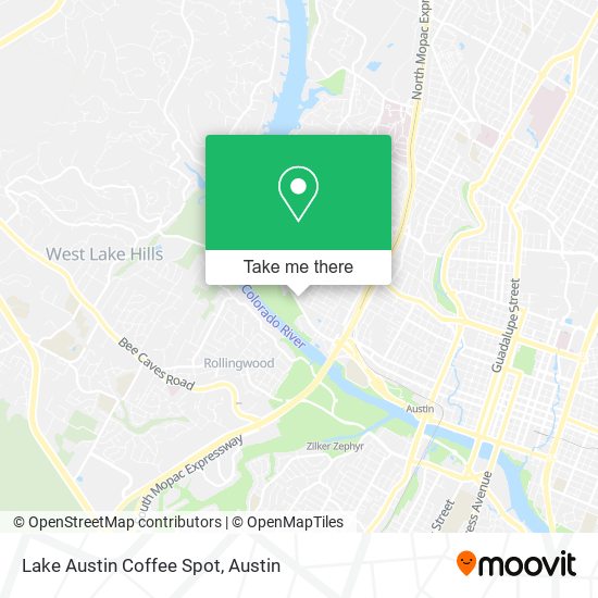 Lake Austin Coffee Spot map