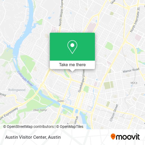 Austin Visitor Center map
