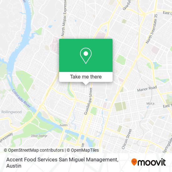 Mapa de Accent Food Services San Miguel Management
