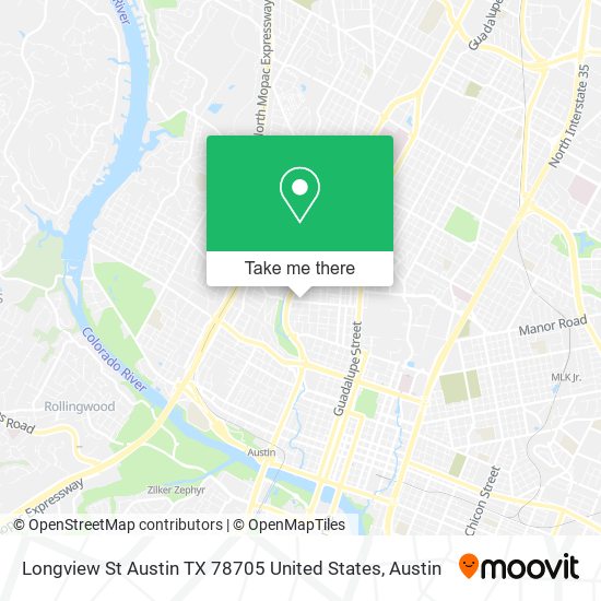 Mapa de Longview St Austin TX 78705 United States