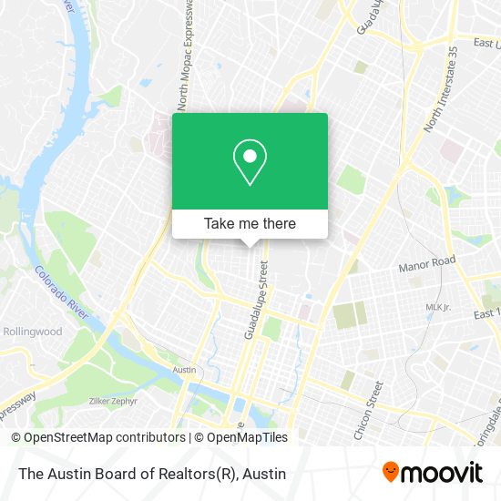 The Austin Board of Realtors map