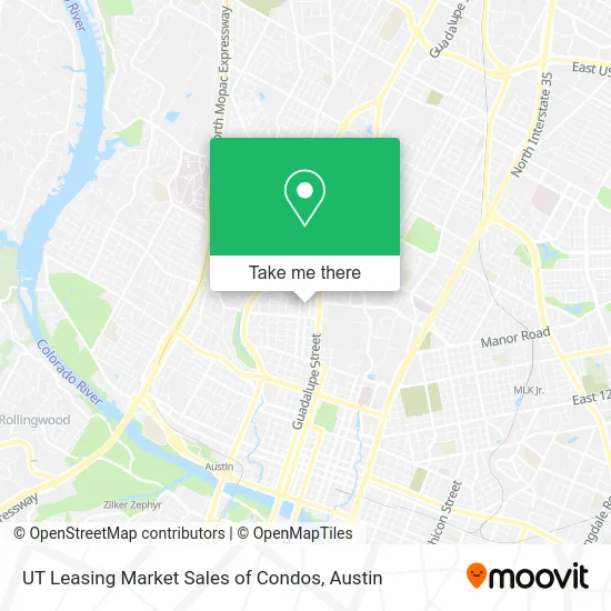 UT Leasing Market Sales of Condos map