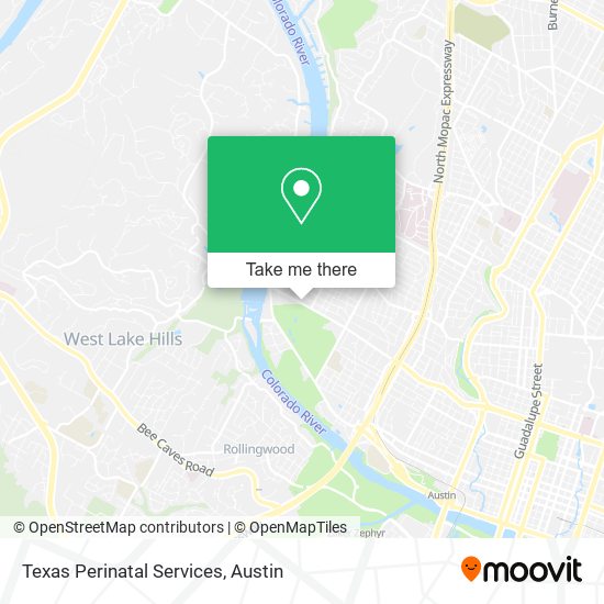 Texas Perinatal Services map