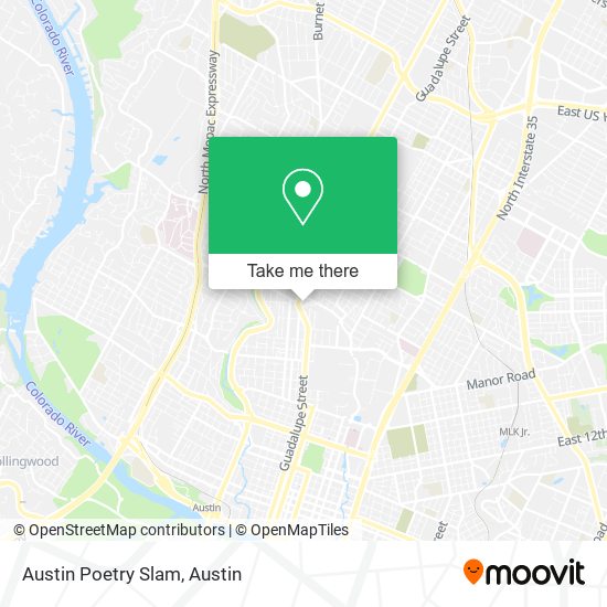 Mapa de Austin Poetry Slam