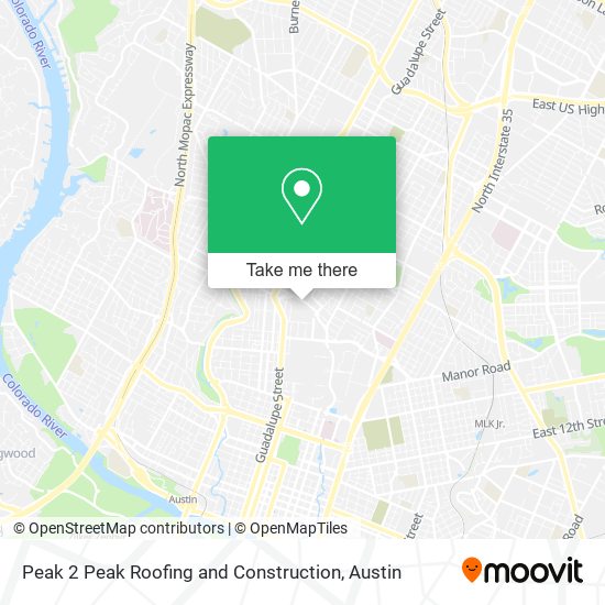 Peak 2 Peak Roofing and Construction map