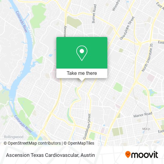 Mapa de Ascension Texas Cardiovascular
