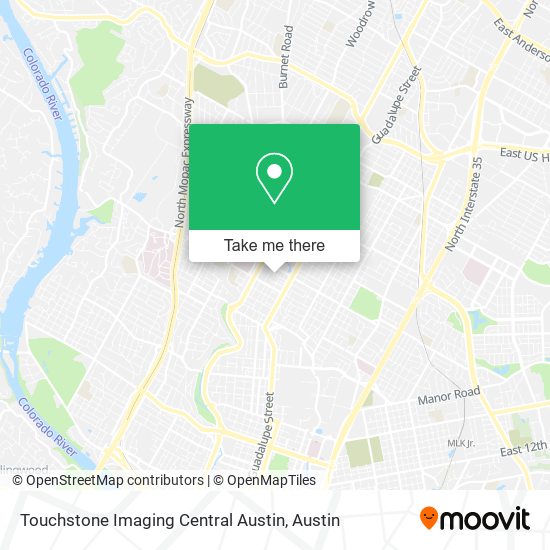 Touchstone Imaging Central Austin map