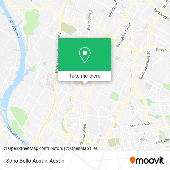 Mapa de Sono Bello Austin