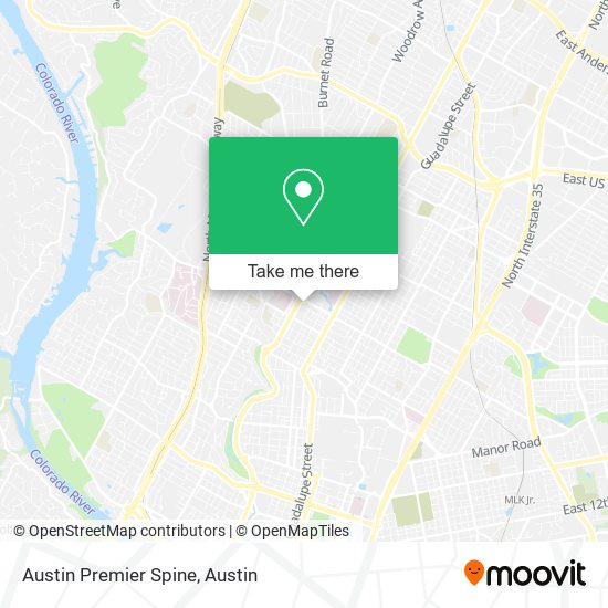Mapa de Austin Premier Spine