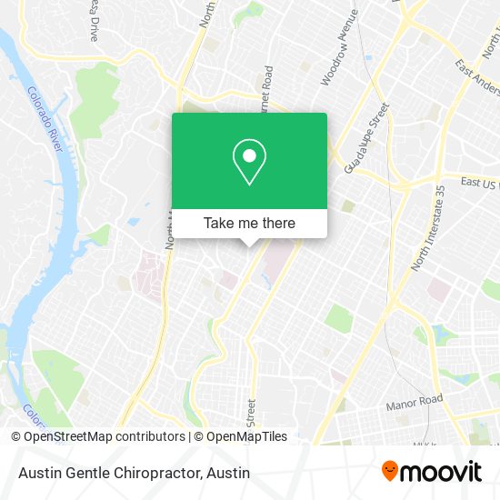 Mapa de Austin Gentle Chiropractor