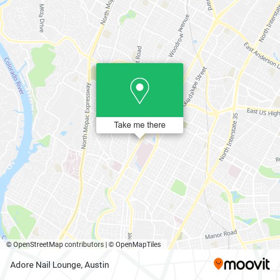 Mapa de Adore Nail Lounge