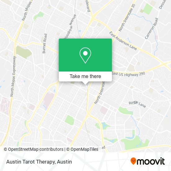 Austin Tarot Therapy map