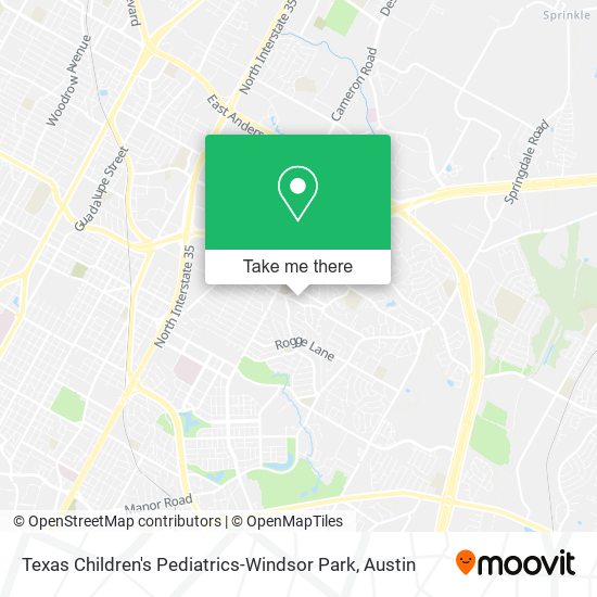 Mapa de Texas Children's Pediatrics-Windsor Park