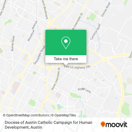 Mapa de Diocese of Austin Catholic Campaign for Human Development