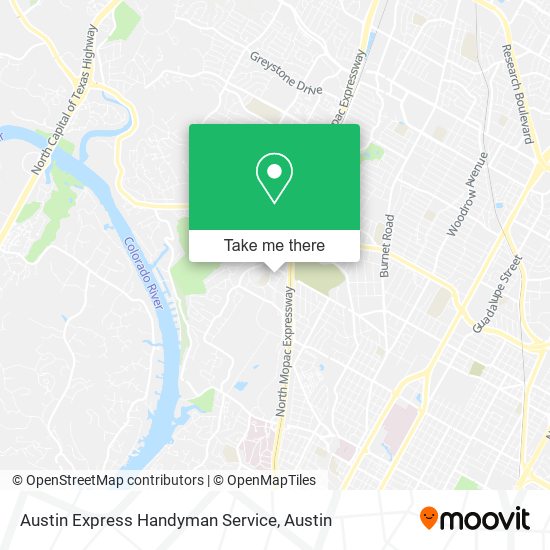 Mapa de Austin Express Handyman Service