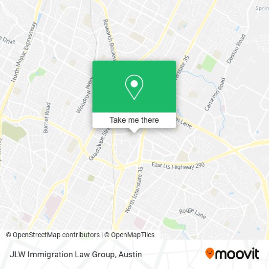 JLW Immigration Law Group map