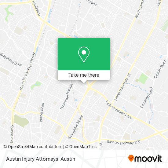 Austin Injury Attorneys map