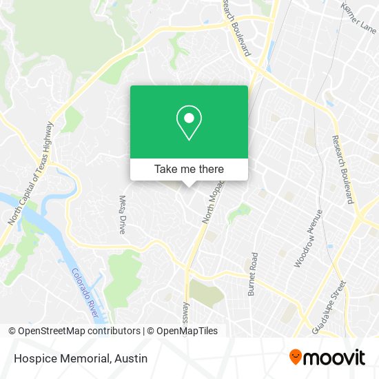 Hospice Memorial map