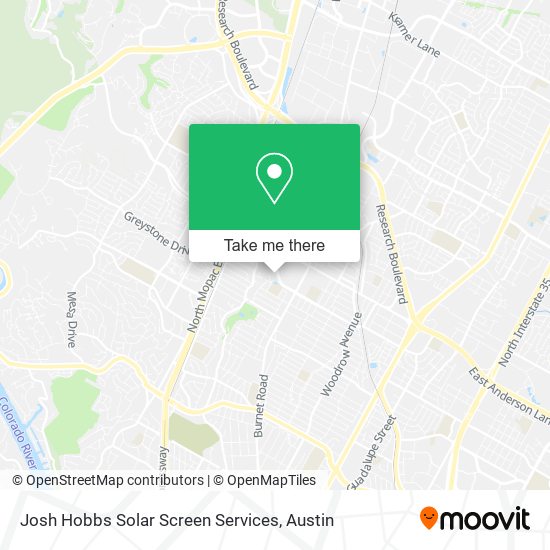 Josh Hobbs Solar Screen Services map